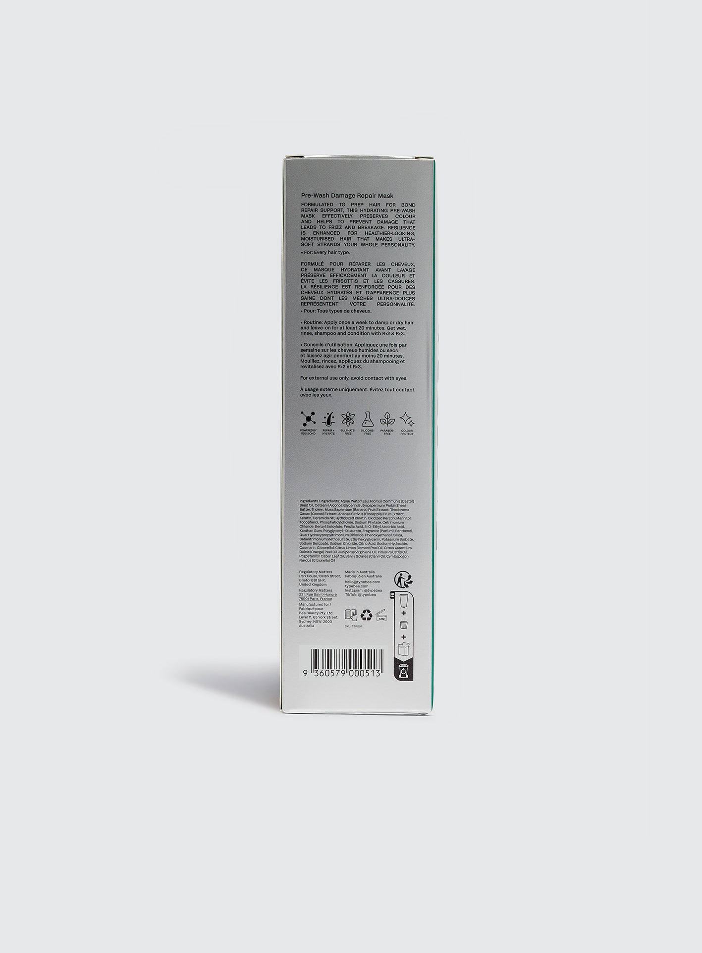 Pre-Wash Damage Repair Mask