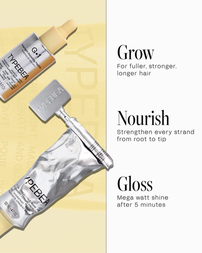 TYPEBEA Hair Growth & Gloss Kit: routine steps