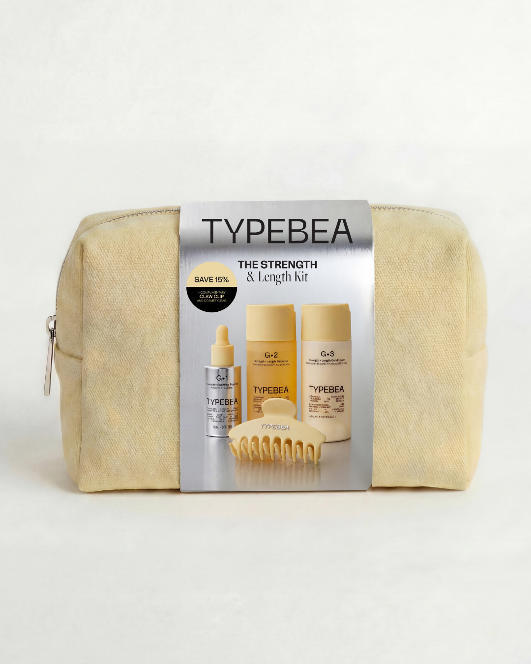 TYPEBEA Strength & Length Kit: gift pack front